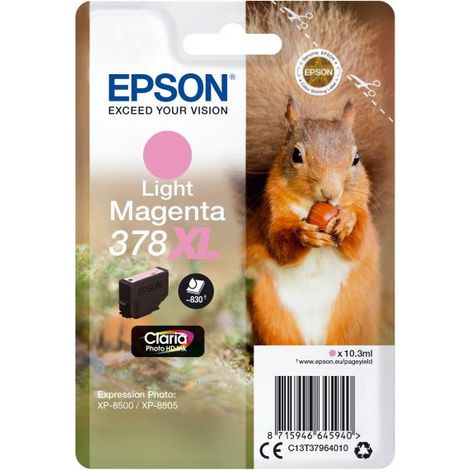 Epson C13T37964020 Squirrel 378XL cartuccia d'inchiostro 1 pz Originale Resa elevata (XL) Magenta chiaro (1/3)