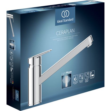 Ideal Standard Ceraplan grifería de cocina, 223mm de proyección, (1/2)