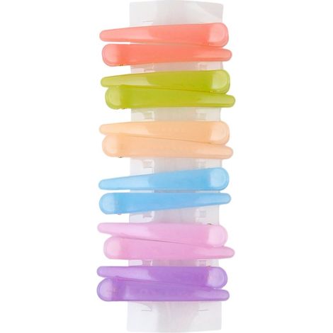 Ecarla Haarspangen-Set, groß, Pastellfarben, SP310, 12 Stück