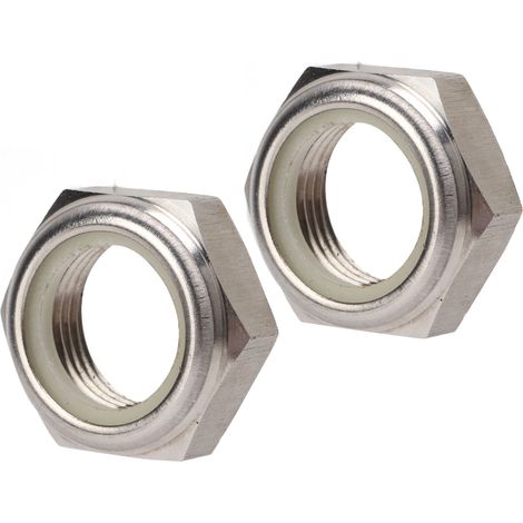 2 pièces Écrou Autobloquant en Acier Inoxydable 90185‑22043 pour Moteur Hors-bord (1/5)