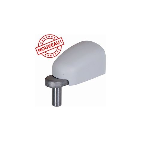 Deco Fer Forge – Gond de fixation réglable Modulo – Cache blanc – Axe Ø12mm en inox – Réglage vertical et horizontal – Pour portail aluminium