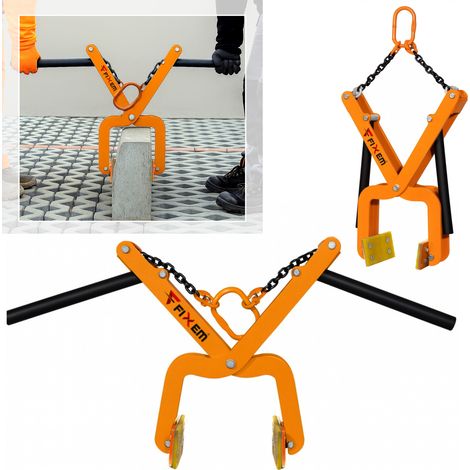 Pinza per cordoli da pavimentazione 0-20 cm 150 kg