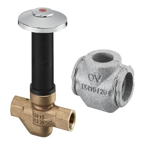 VÁLVULA DE ESFERA COLECTIVA UP-THERM, 63 ° C, DN15, EMPOTRADA. (1/2)