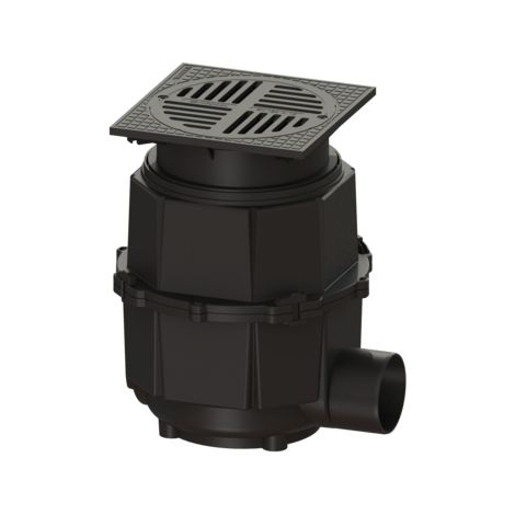 - Système de drainage de cour 400, DN 150, A, 580-710 mm