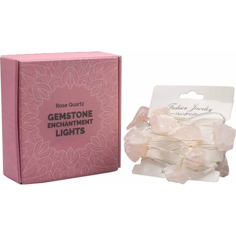 Lumières denchantement de pierres précieuses - Quartz rose- Vendu par 1 (1/4)