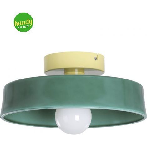 Plafoniera Presa Eglo 1 x E27 giallo/verde