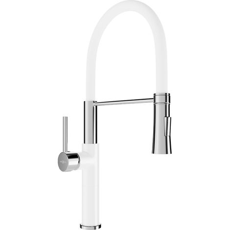 Mexen Dina rubinetto cucina, bianco - 672701-20 (1/2)
