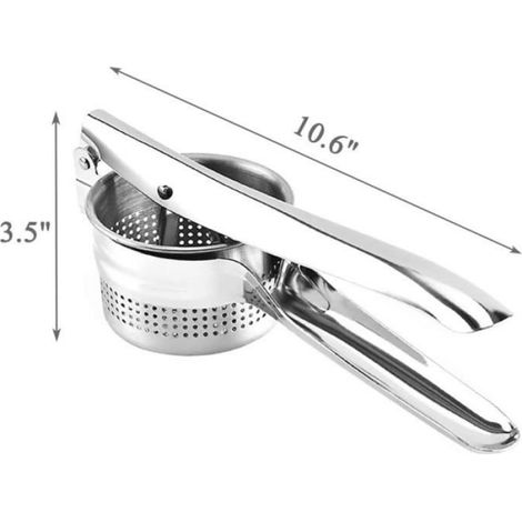 Pressoir à pommes de terre - Inox - Multifonctionnel - Facile à nettoyer - Gain de temps (1/4)