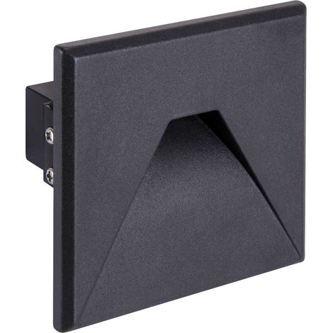 Lampada a LED per scale, 1,6 W, 75 lm, 4000 K, nera, Ideus 03909 (1/2)