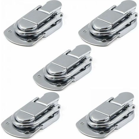 Fermeture à Levier Fermoir à Bascule Loquets Verrou 5 pcs Loquet à Bascule en Acier Inoxydable pour Coffret, Cadeaux Boîte, Tiroir, Armoire, Trousse médical, Coffre à Outils
