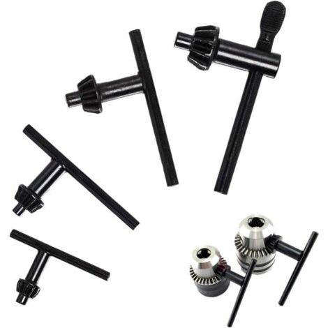 4 pièces Clé de Mandrin de Rechange, Clé de Mandrin Électrique, 10mm/ 13mm/ 16mm/ 20mm, Clé Universelle pour Perceuse à Mandrin, pour Perceuse à Percussion Outil de Serrage de Perceuse (1/5)