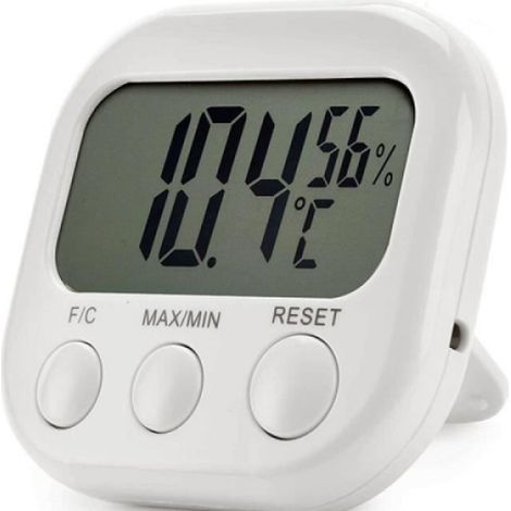 1 Thermomètre Hygromètre Numérique, Précision ±1°C, Plage 0-50°C, Humidité 10-90%, Intérieur Bureau Maison (1/4)