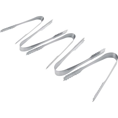 5er-Set Eiszangen aus Edelstahl für Hochzeitsbuffet, Bar, Küche, Zuhause – Neu (1/3)