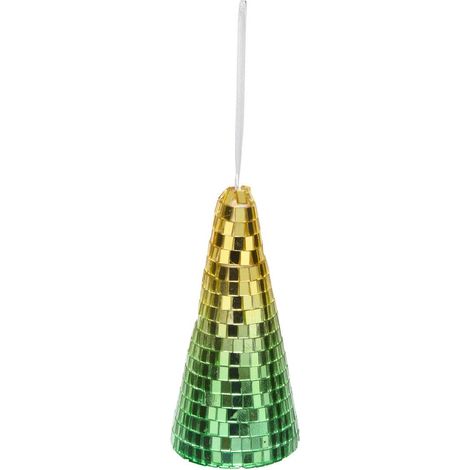 Suspension de sapin en forme de sapin effet disco vert 5 cm - Atmosphera créateur d'intérieur (1/2)
