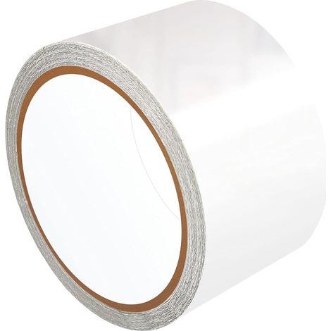 Ruban Butyle, Ruban Etanche Blanc en Butyle, Ruban pour Caravane, Bande Etancheite Toiture, Ruban Bitumeuse Autocollante, pour Etanchéifier Les Joints de Caravane, RV, Camping-Car, Bateau (1/5)