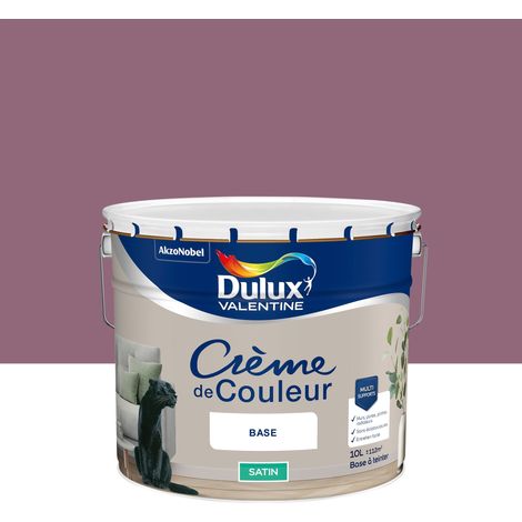 Peinture Crème De Couleur Satin Figue 10L - Dulux Valentine (1/4)