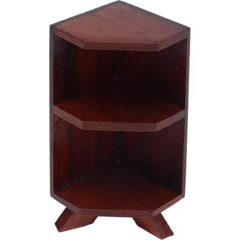 Bibliothèque miniature en bois DIY pour poupées, meuble étagère jouet de rôle, coffret de décoration pour maison de poupée (1/5)