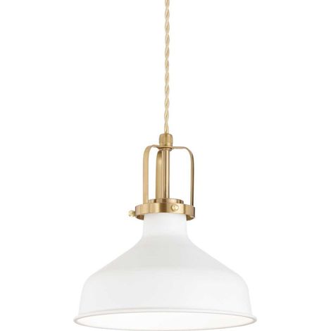 Ideal Lux ERIS-1 - Suspension d'intérieur Dome Plafonnier 1 Lumière Blanc, E27