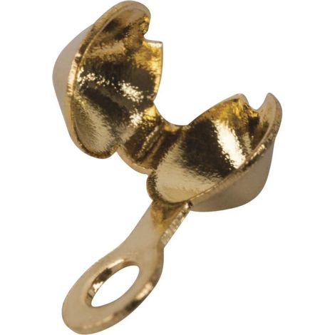 RAYHER - 10 PEZZI - CALOTTA DA SCHIACCIARE Ø4MM - COLORE ORO