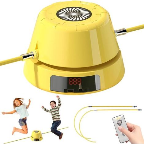 Cuerda para saltar electrónica，cuerda para saltar multijugador ajustable con indicador LED，1-10 niveles de velocidad (1/5)