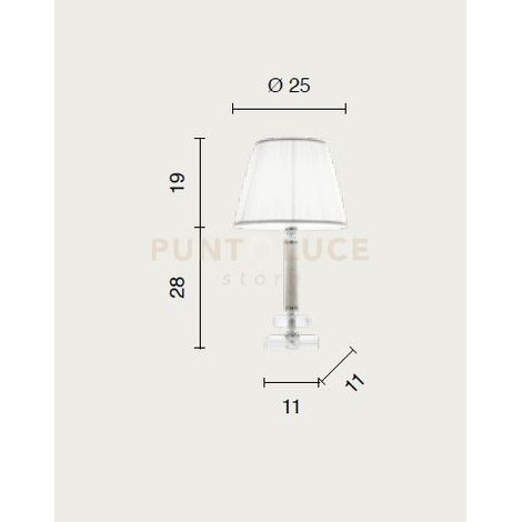LUME PICCOLO DIDO 1 LUCE AMBRA E ORO ATTACCO E14 D.25CM