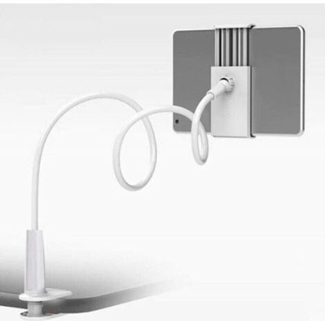 Sollbry Support de bras rotatif pliable à 360° pour iPad, téléphone, tablette, lecture paresseuse, longueur : 75 cm, blanc (1/5)