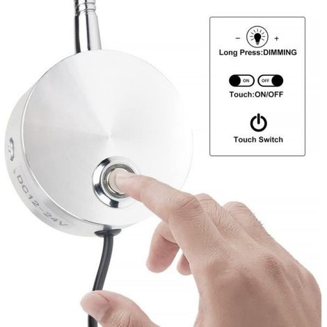 Lampe de Lecture - - 40CM - Col de Cygne - Blanc Chaud - Tactile et Gradable (1/4)