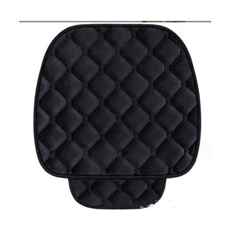 2 unités, housse de siège avant en velours noir, tapis de protection pour animaux de compagnie, compatible avec la plupart des véhicules