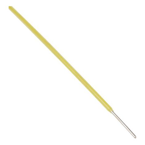 Fil électrique RS PRO, 0,12 mm² 26 AWG, 300 V, ETFE Jaune, 50m ( Prix pour Bobine de 50 Mètres )