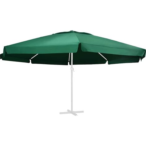 Maison Exclusive - Telo di Ricambio per Ombrellone Verde 610 cm