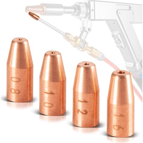 STAHLWERK Set di 4 ugelli guidafilo da 0,8/1,0/1,2/1,6 mm per saldatrici laser