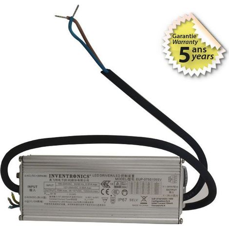 DRIV 36-107V 75W 700mA POUR FLOW MIIDEX LIGHTING 400070 (1/3)