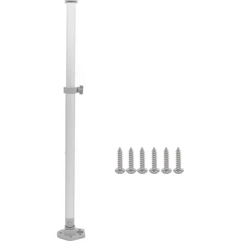 Support de pied de table réglable en hauteur 510-760 mm pour camping-cars, réglable en hauteur, télescopique et pliable, adapté aux camping-cars, fourgons aménagés, bateaux et yachts. (1/5)