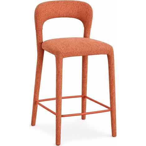 Taburete Metal Poliester 45X48,5X92,5 Terracota (1/2)
