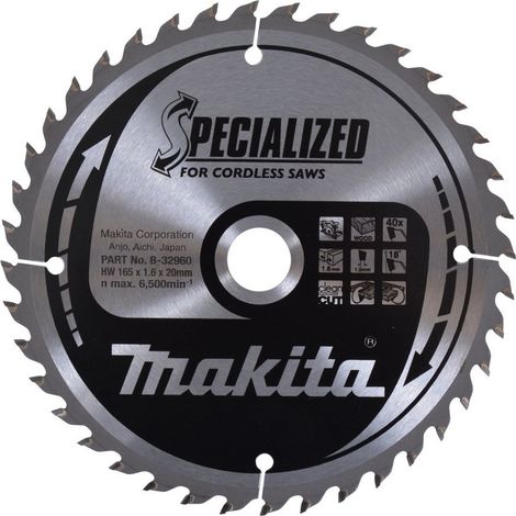 Makita Sägeblatt SPECIALIZED 165x20x40Z