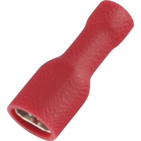 Cosse faston RS PRO, 0,5  1,5 mm2, 22  16 AWG, Isolé, Rouge