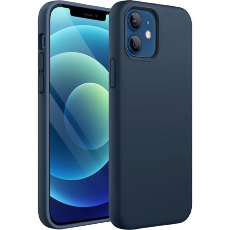 Handyhülle Silikon iPhone 12 12Pro 6 1 Zoll Stoßfest Navy (1/5)