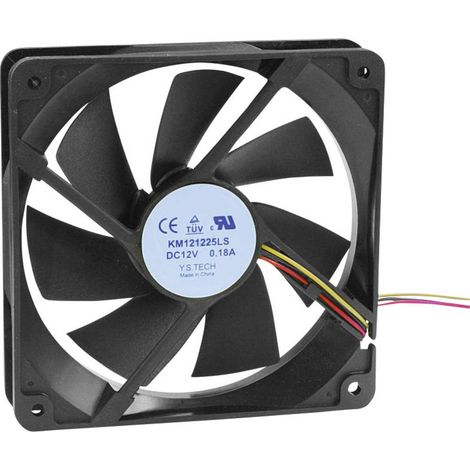 KM121225LS(1A1) Ventilateur axial 12 V/DC 65.22 m³/h (L x l x H) 120 x 120 x 25 mm (1/2)