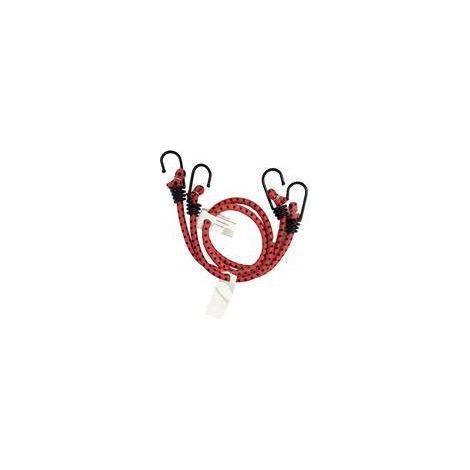C SET 2 FUNI ELASTICHE D.8 C/2 GANCI FE 60 ROSSO