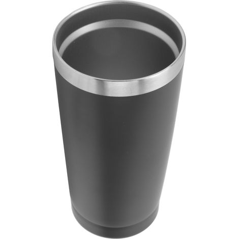 Mug isotherme en acier inoxydable de 590 ml (20 oz) - Bouteille d'eau isotherme en acier inoxydable noir (1/5)