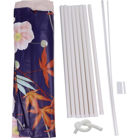 Baignoire portable multifonctionnelle, spacieuse et étanche, pliable et épaisse, idéale pour la maison et les voyages. Motif feuille d'érable. (1/5)