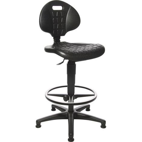 Topstar Arbeitsdrehstuhl Tec 20 Bodengleiter + Fußring - 72220 PU0T