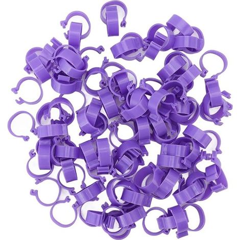 Klassifizierungsmarkierung für Hühnerfußringe, violette Geflügelringe, runde Kunststoff-Beinbänder, Kennzeichnungsetiketten, landwirtschaftliche Geräte (16 mm)