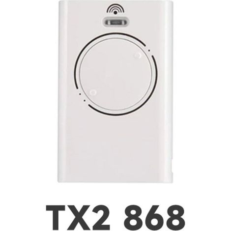 Émetteur télécommande 868 MHz pour portail et porte de garage – Code tournant sécurisé, compatible SLH/LR, boîtier blanc XT2-lsw