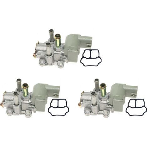 Lot de 3 vannes de régulation d'air de ralenti (IACV) 22270-15010 compatibles avec Toyota Corolla Celica 1995-1997 - Accessoires auto - SFYGV (1/5)
