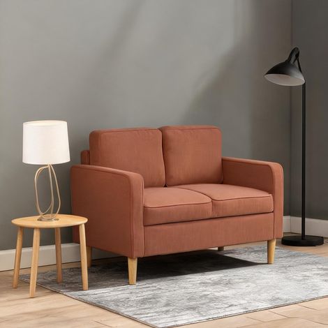 Canapé orange en polyester 117 x 63 x 79 cm (1/5)