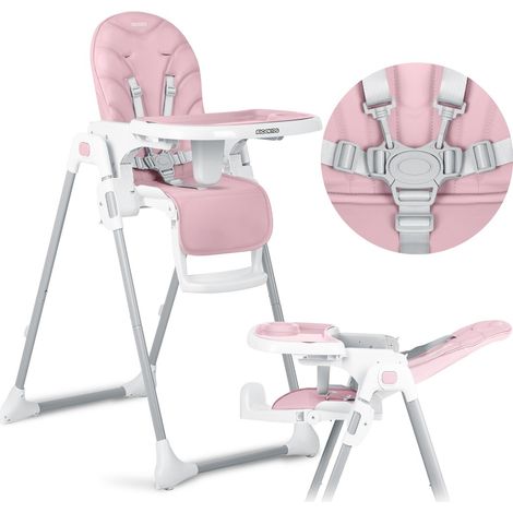 Silla de alimentación rosa Ricokids Tulo (1/5)