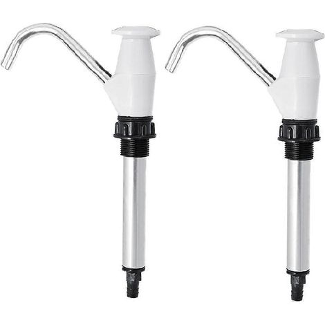 Ensemble de 2 outils de pompage pour robinet d'évier de caravane ou de camping-car : pompe à main pour évier et vidange. (1/5)