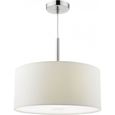 DAR RONDA - Suspension cylindrique 40 cm Blanc, 3x E27 (1/3)