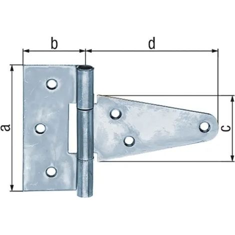 Penture Alberts angle hinge Stahl 150 mm wetterbeständig